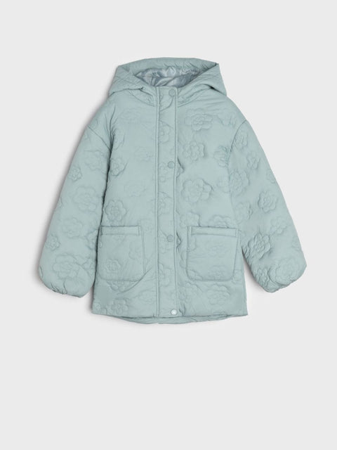 Sinsay Girl's Mint Green Puffer Hooded Jacket |Sinsay In Lebanon