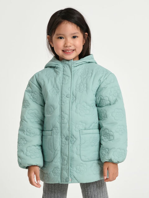 Sinsay Girl's Mint Green Puffer Hooded Jacket |Sinsay In Lebanon