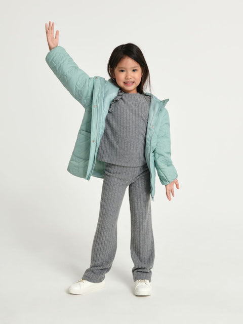 Sinsay Girl's Mint Green Puffer Hooded Jacket |Sinsay In Lebanon