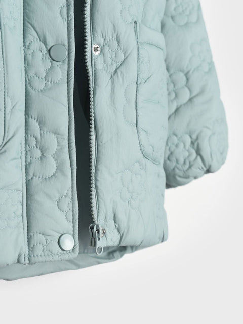 Sinsay Girl's Mint Green Puffer Hooded Jacket |Sinsay In Lebanon