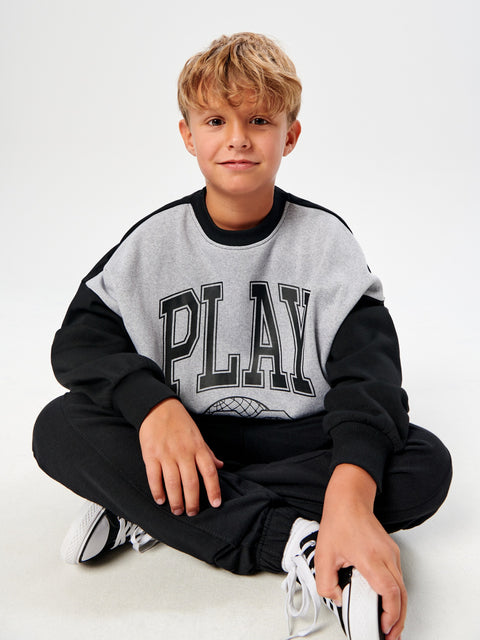 Sinsay Boy's Mid Grey Printed Sweatshirt | Sinsay In Lebanon