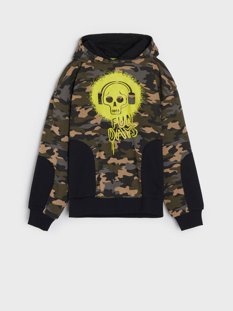 Sinsay Boy's Multicolor Hoodie With Print | Sinsay In Lebanon