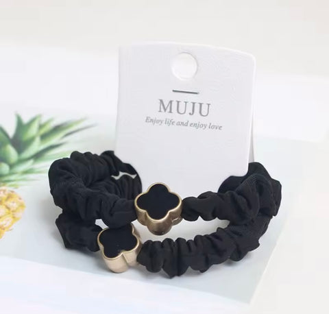 Muju 2 Piece Set Of Korean Light Luxury Elastic Hair Ties |Muju In Lebanon