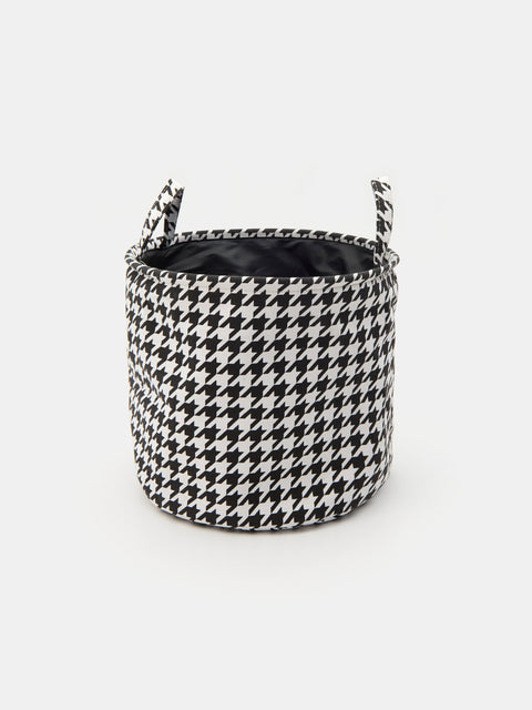 Sinsay Black/White Patterned Woven Storage Basket | Sinsay In Lebanon