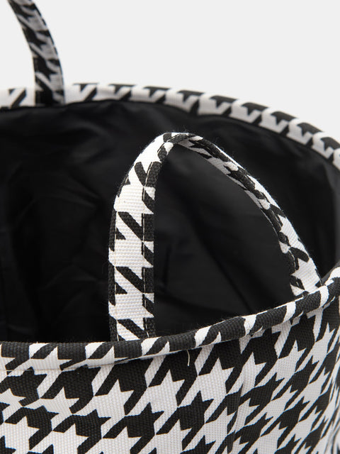 Sinsay Black/White Patterned Woven Storage Basket | Sinsay In Lebanon