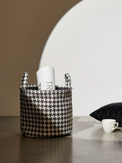 Sinsay Black/White Patterned Woven Storage Basket | Sinsay In Lebanon