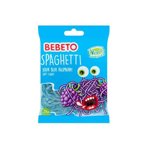 Bebeto Spaghetti Sour Blue Raspberry 80g | Bebeto In Lebanon
