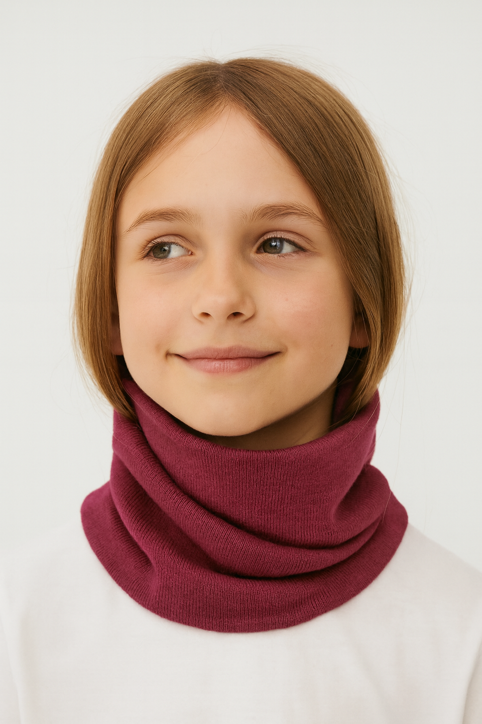 Sinsay Girl's Plum Knitted Neck Gaiter | Sinsay In Lebanon