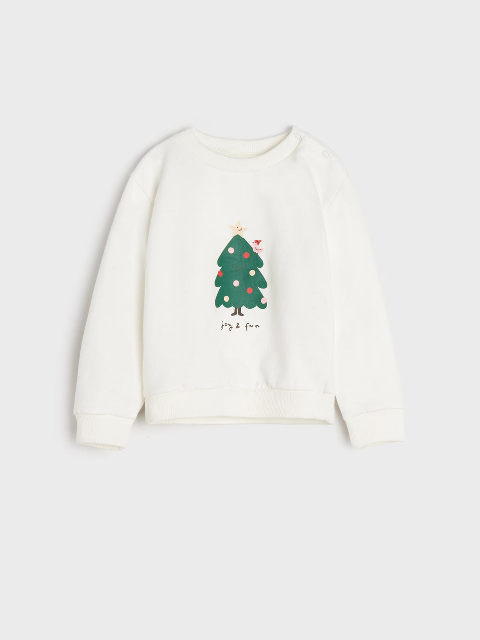 Sinsay Baby Girl's White Printed Sweatshirt | Sinsay In Lebanon