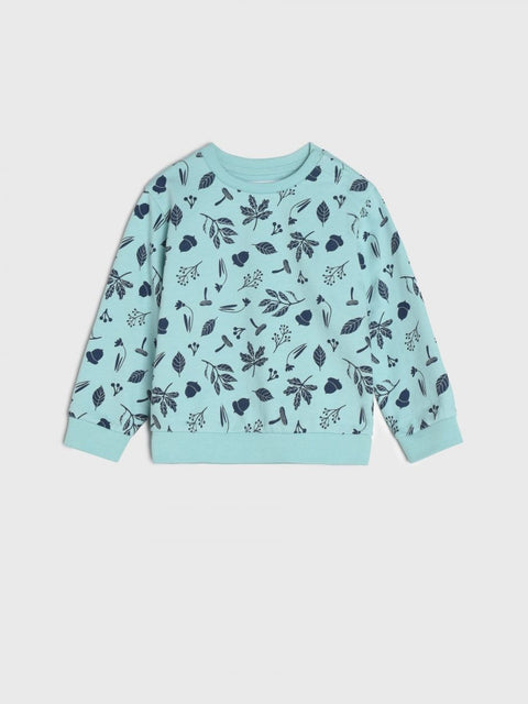 Sinsay Baby Girl's Aqua & Navy Printed Long Sleeve Sweatshirts 2 Pack |Sinsay In Lebanon