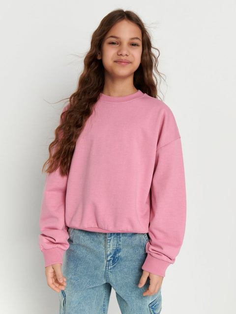 Sinsay Girl's Pink Long sleeve Crew Neck Sweatshirt |Sinsay In Lebanon