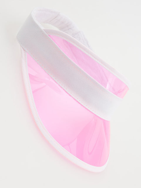 Reserved Girl's Pink Transparent Visor | Reserved In Lebanon