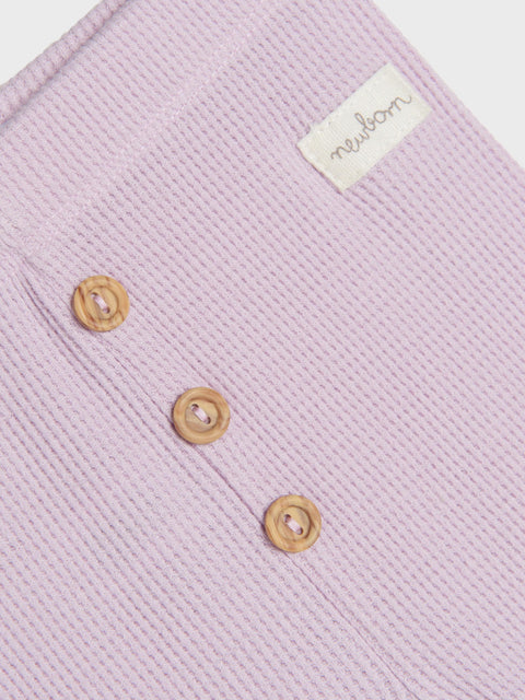 Sinsay Fox & Bunny Baby Girl's Purple Elastic Waist Leggings  | Sinsay In Lebanon