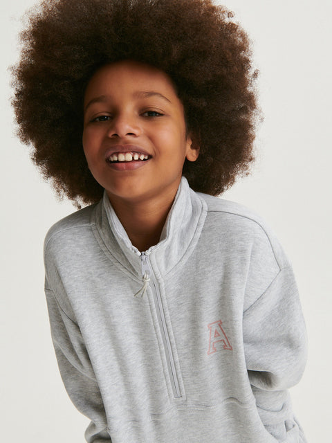 Reserved Girl's Light Grey Sweatshirt With Embroidery Detailing | Reserved In Lebanon