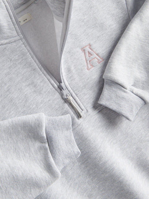 Reserved Girl's Light Grey Sweatshirt With Embroidery Detailing | Reserved In Lebanon