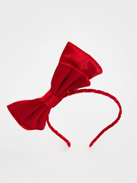 Reserved Girl's Red Bow Hair Band | Reserved In Lebanon