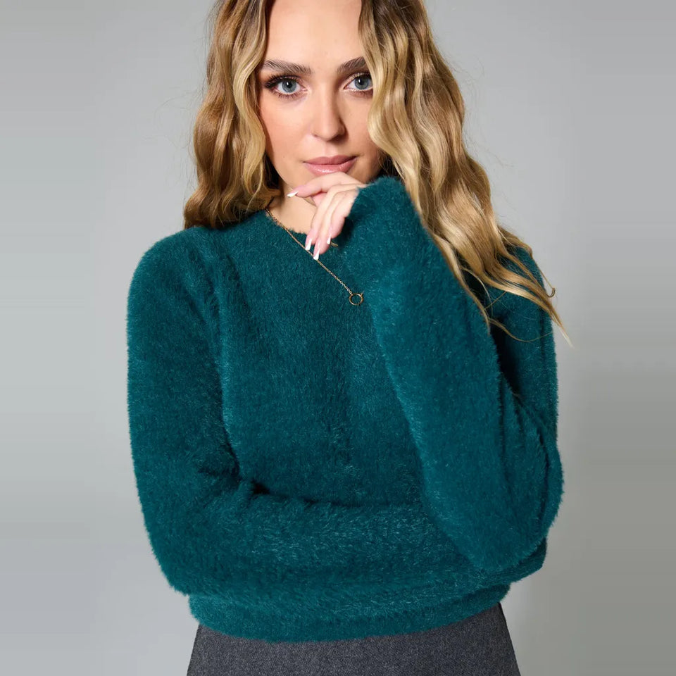 Sinsay Women's Teals Soft Knit Sweater