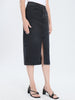 Sinsay Women's Washed Black Denim Midi Skirt | Sinsay In Lebanon