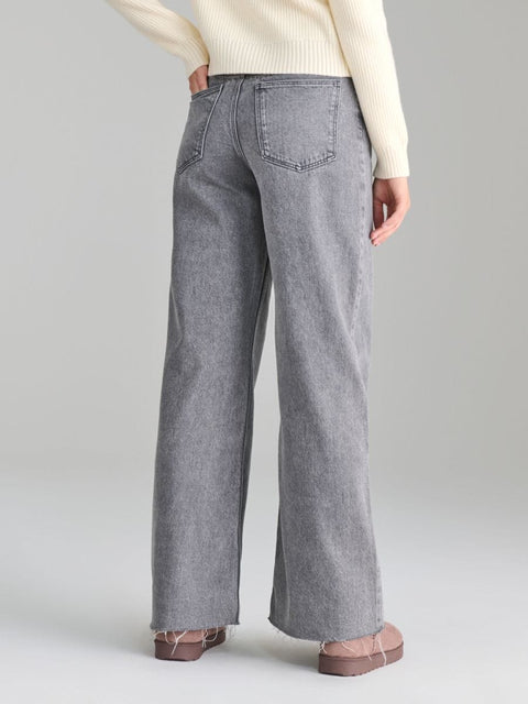 Sinsay Women's Gray Wide Leg High Waist Jeans | Sinsay In Lebanon