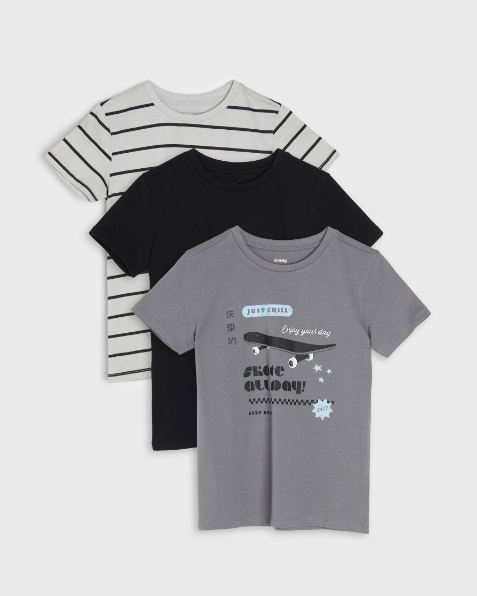 Sinsay Boy's Multicolor T-Shirts 3pcs