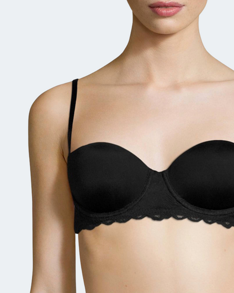 Pierre Cardin Women's Black Underwear Supported Bra Set 4696(yz24)
