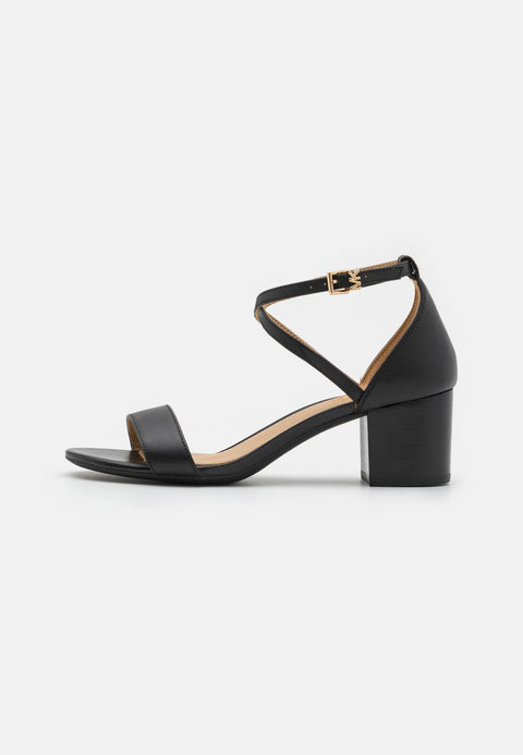 Michael Kors Women's Black Leather Berkley Cross-Strap Sandals | Michael Kors in Lebanon