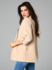 Sinsay Women's Beige Cuffed Hems Blazer | Sinsay In Lebanon