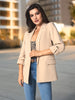 Sinsay Women's Beige Cuffed Hems Blazer | Sinsay In Lebanon