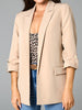 Sinsay Women's Beige Cuffed Hems Blazer | Sinsay In Lebanon