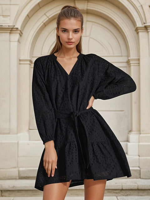 Sinsay Women's Black  Mini Lace Dress  | Sinsay in Lebanon