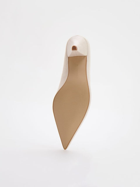 Reserved Women's Off White Cone Heel Pump |Reserved In Lebanon