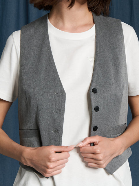 Sinsay Women's Gray Suit Vest|Sinsay In Lebanon