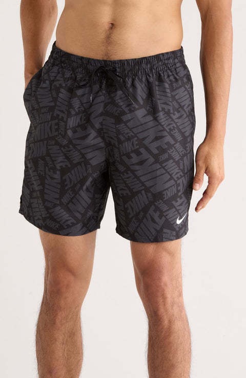 Nike Men's Black Seven-Inch Volley Swim Shorts | Nike In Lebanon