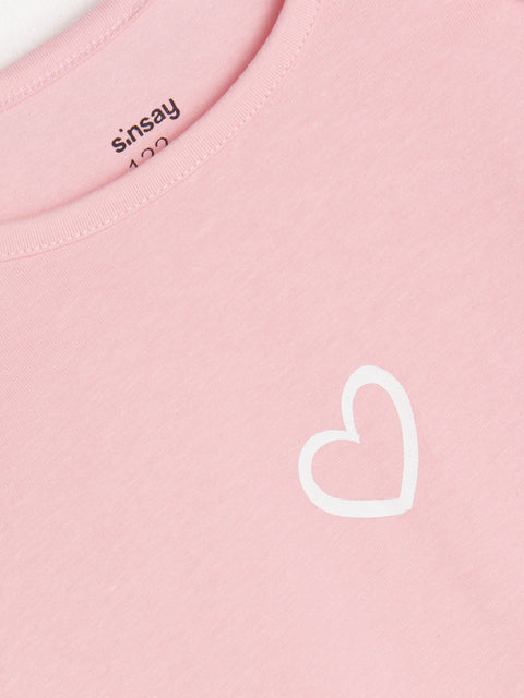 Sinsay Girl's Pastel Pink Long Sleeve Blouse With Ruffles | Sinsay In Lebanon
