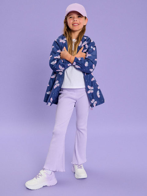 Sinsay Baby Girl's Navy Butterfly Printed Insulated Hooded Jacket | Sinsay In Lebanon