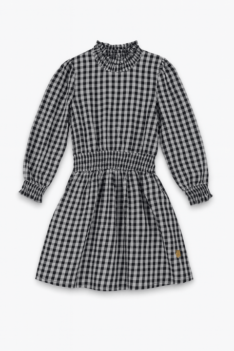 POMPdeLUX Girl's Navy & Night Blue Long Sleeve Dress | POMPdeLUX in Lebanon