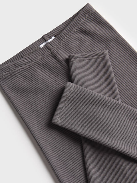 Sinsay Girl's Grey Rib Knit Leggings | Sinsay In Lebanon