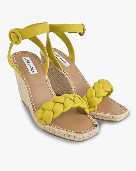 Steve Madden Women's Yellow Synthetic Novah Heeled Sandal |Steve Madden In Lebanon