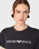 Emporio Armani Women's Black Regular Fit Cotton T-shirt  | Emporio Armani In Lebanon