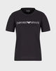 Emporio Armani Women's Black Regular Fit Cotton T-shirt  | Emporio Armani In Lebanon