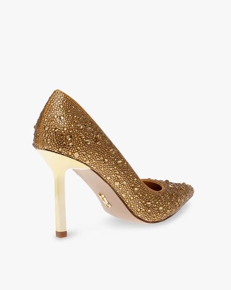 Steve Madden Women's Gold Rhinestone Classie-R Heels |Steve Madden In Lebanon