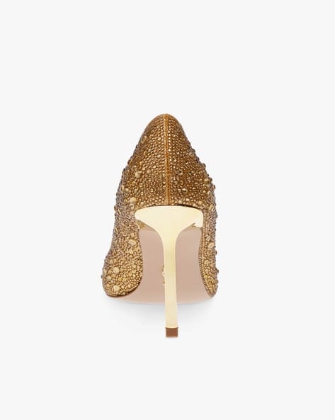 Steve Madden Women's Gold Rhinestone Classie-R Heels |Steve Madden In Lebanon