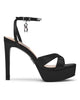 Steve Madden Women's Black Sunlit Stiletto Heel Sandals | Steve Madden In Lebanon