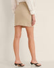 NA-KD Women's Light Beige Knitted Straight Skirt  | NA-KD in Lebanon