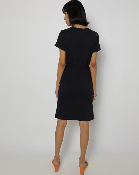 Tommy Hilfiger Women's Navy Short Sleeve Waist Tie Dress | Tommy Hilfiger in Lebanon