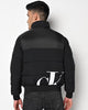 Calvin Klein Jeans  Men's Black Cut-Off Mix Media Puffer Jacket |Calvin Klein Jeans  in Lebanon