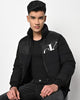 Calvin Klein Jeans  Men's Black Cut-Off Mix Media Puffer Jacket |Calvin Klein Jeans  in Lebanon