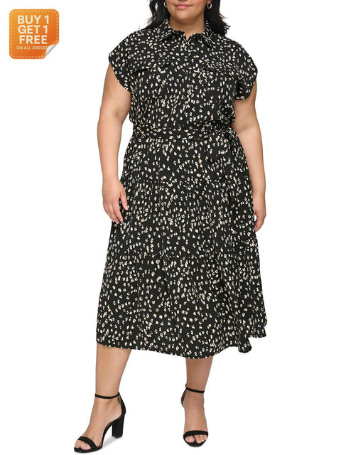DKNY Women's Black Printed Dress |DKNY In Lebanon