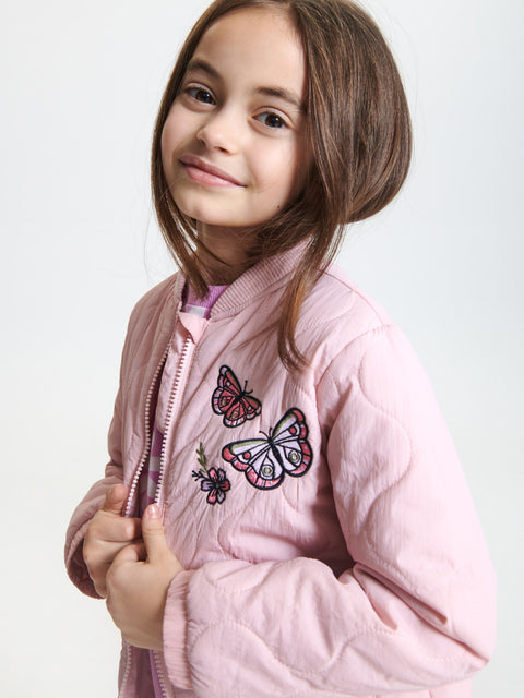 Sinsay Girl's Baby Pink Zip Up Jacket | Sinsay In Lebanon