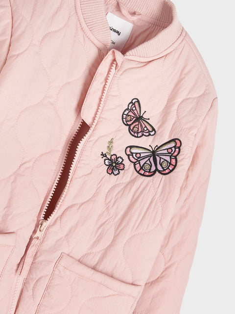 Sinsay Girl's Baby Pink Zip Up Jacket | Sinsay In Lebanon